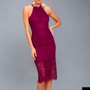 Lulus classy maroon dress